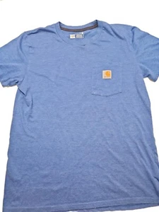Carhart Crew Neck Pocket Tee Shirt Original Fit Blue Boys Size XL - Picture 1 of 11
