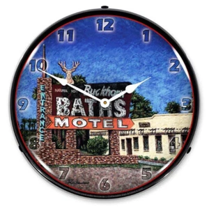 Buckhorn Bath, Lighted Backlit LED Clock Free Shipping - Picture 1 of 5