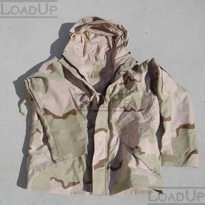 Goretex Waterproof 3-layer pit-vent Parka-Camo Oversized-Hood Lg-SHORT - Picture 1 of 7