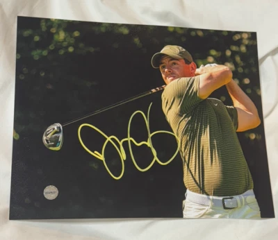 Фотография с автографом Рори Макилроя 8x10 с сертификатом подлинности PGA Tour Legend - Изображение 1 из 4