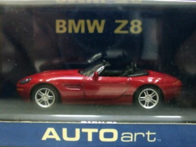 WOW EXTRÊMEMENT RARE BMW E52 Z8 Roadster 4.9L 400HP 1999 Rouge 1:64 AutoArt-CM'S - Photo 1/4