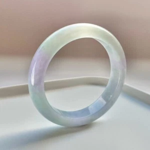 【KATHY JADE】Emerald Green With Lavender Jadeite Bangle Bracelet《59mm 》《Grade A》 - Picture 1 of 2