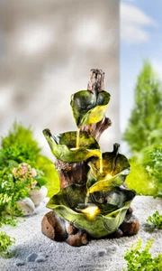 LED Jardín Fuente Fontana Jardín Balcón Terraza Piedra Artificial 46cm LED - Imagen 1 de 2