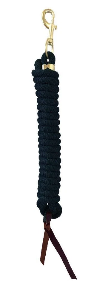 Cuerda de plomo de entrenamiento de nailon con extremos de cuero de 14' con broche de latón nuevos colores brillantes Foto 1 de 1