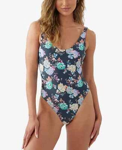 O'Neill Juniors' Stella Mykonos einteiliger Badeanzug blau Blumenmuster Größe Large - Bild 1 von 3