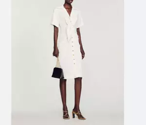 Sandro Paris Women's Dress Size 38 FR / M A-Line Dress SFPRO02833 - Picture 1 of 11