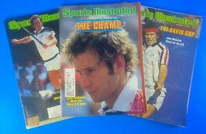 John McEnroe Sports Illustrated * Lot of (3)  * Tennis Wimbledon U.S. Open - 3x