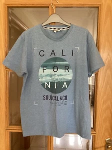 Soul Cal & Co. Mens, Blue Short Sleeve T-shirt. Size L. - Picture 1 of 8