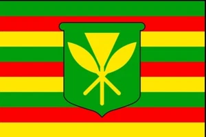 Kanaka Maoli Flag 3x5 ft Original Native Hawaiian True People Hawaii Kamehameha - Picture 1 of 1