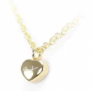 Colgante de moda de acero inoxidable enchapado en oro 18K diminuto en forma de corazón Shuzi - Imagen 1 de 1