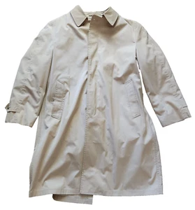 Vintage London Fog Trenchcoat Maincoats Herren 44 Reg Beige Zip Out Futter - Bild 1 von 16