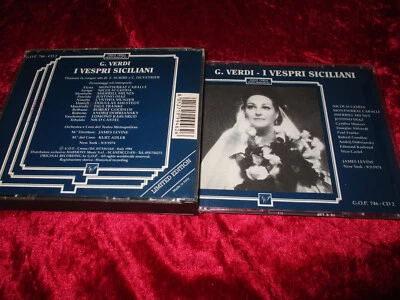2-CD-Box-G.VERDI--I VESPRI SICILIANI--Gedda-Caballe-Milnes-Diaz-J.Levine--!--- - Bild 1 von 4