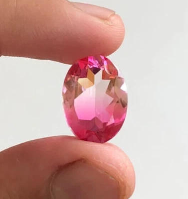11.70 Cts Bi Color Tourmaline, Top Quality Tourmaline Doublet Gemstone - Image 1 of 4