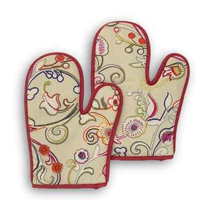 Guanti da cucina in cotone Vingi set 2 pezzi stampati made in Italy 3740 - Foto 1 di 1