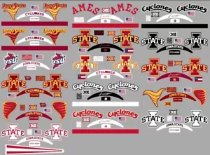 FULL SIZE Iowa State Cyclones Helmet Alternate Decal - 16 designs to choose from - Picture 1 of 17