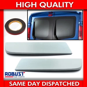 REAR TWIN BARN DOOR SPOILER FOR VAUXHALL VIVARO TRAFIC NISSAN PRIMASTAR NV300 - Picture 1 of 11