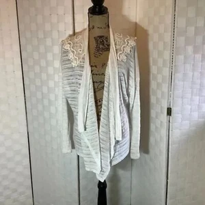 blu pepper floral cardigan top size large - Picture 1 of 7