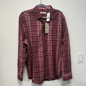 Tommy Bahama Lazlo Plaid Long Sleeve Men's Button Down Shirt NWT Flip Cuff Sz L - Picture 1 of 6
