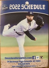 2022 Asheville Tourists Minor League Baseball Pocket Schedule