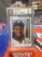 1989 Upper Deck Ken Griffey Jr. Rookie Card RC #1 BGS 8 NM-MT Mariners