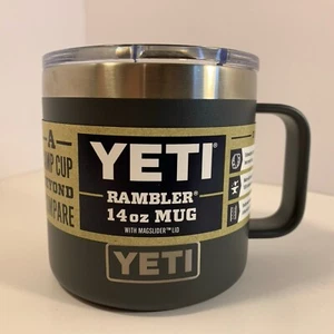 Yeti Rambler 14 Oz Mug Charcoal with MagSlider Lid New - Picture 1 of 6