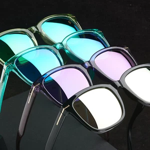 Gafas de sol Xagger cuadradas polarizadas espejadas para mujer coloridas neón años 80 retro - Imagen 1 de 20