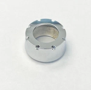 64-65 Pontiac GTO Tempest LeMans Chrome Power Antenna Mounting Retainer Nut - Picture 1 of 2