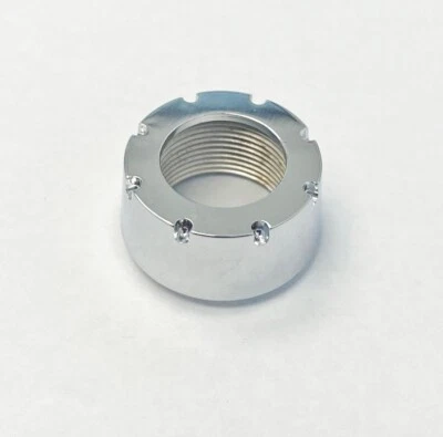 64-65 Pontiac GTO Tempest LeMans Chrome Power Antenna Mounting Retainer Nut - Image 1 of 2