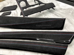 BMW F10 F11 ALCANTARA Innenverkleidungsset M STITCHES M PERFORMANCE LHD - Picture 1 of 11