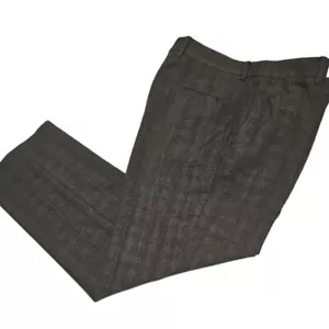 ZARA MAN graue strukturierte Anzughose gerades Bein Berufshose Größe 34 - Bild 1 von 9