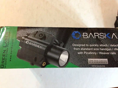 BARSKA AU11846 5mW Green Laser w/ 200 Lumen Flashlight in Box - Image 1 of 2