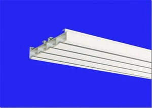 Gardinenschiene- Flächenvorhangschiene -Vorhangschiene Alu Modell 640 4 läufig - Picture 1 of 1