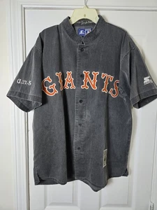 Vintage Starter New York San Francisco Giants Baseball Jersey Gray Size Large - Picture 1 of 4