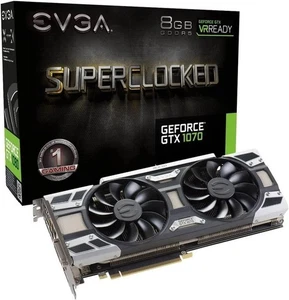 EVGA GeForce GTX 1070 SC GAMING ACX 3.0, 8GB GDDR5, Tarjeta Gráfica 08G-P4-6173-KR - Imagen 1 de 9