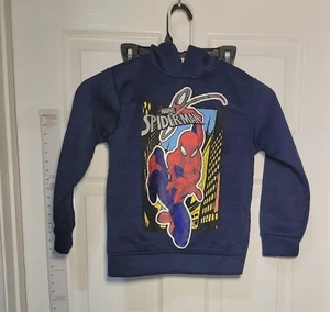 Boys size 6 blue spiderman sweater - Picture 1 of 3