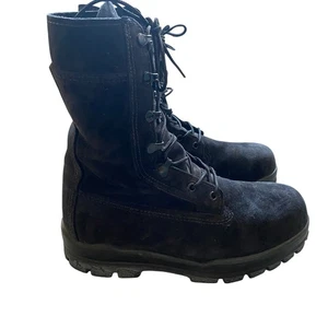 Bates DuraShock Stiefel Herren 7M Schwarz Wildleder Leder Stahlkappe Vibram Sohle Arbeit - Bild 1 von 11