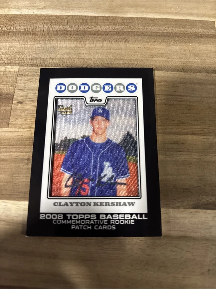 2009 Topps Клейтон Кершоу памятный дебютант нашивка карта Rcp-22 - Изображение 1 из 2