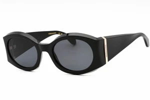Gafas de sol SALVATORE FERRAGAMO SF2008S 001 marco negro lentes grises 55 mm - Imagen 1 de 4