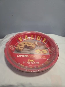 Vintage Pyrex 75. Jubiläum 2 klare Kuchenplatten Schale 9" versiegelt 1990 - Bild 1 von 9