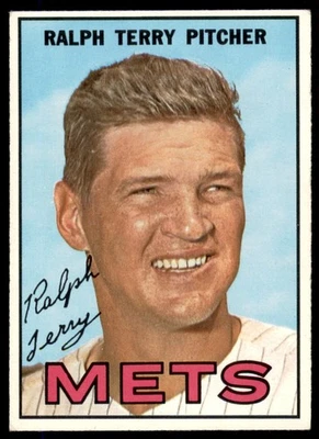1967 Topps Ralph Terry New York Mets #59 EX - Image 1 of 2