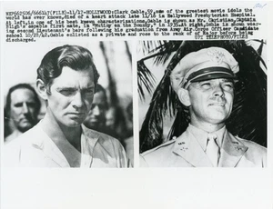 Clark Gable - Vintage Original UPI Tele - Bild 1 von 2