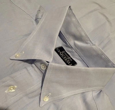 Gitman Bros Oxford Men’s Button Down Blue Size 16 x 34 - Image 1 of 4