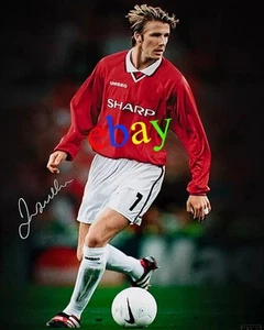 David Beckham REPRINT 8x10 RARE PHOTOGRAPH SIGNED AUTOGRAPHED - Picture 1 of 1