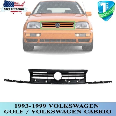 NEW Front Grille Painted Black Shell and Insert For 1993-1999 Volkswagen Golf — 第 1/4 张图片