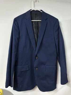 Blazer esportivo J Crew Ludlow 40L azul 100% algodão Larusmiani Tessuti Itália - Imagem 1 de 4