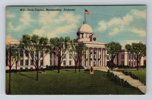 Montgomery AL-Alabama, State Capitol, Antique Vintage Souvenir Postcard - Picture 1 of 2