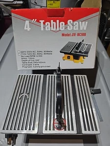 4'' TABLE SAW MODEL J1F DC100 Comes W Extra Blade Guard Wrench NEW Open Box - Picture 1 of 7