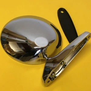 4-1/2" Chrome Stainless steel Classic door mirror Ferrari 256 AAA-1478 - Picture 1 of 5