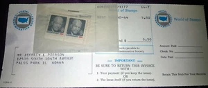 Quantity of 4 Eisenhower Eight Cent Stamps Plate Block World Stamps Company NIP - Picture 1 of 3
