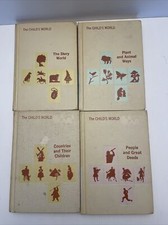 the child's world book set 1965 lot of 4 plant and animal Waze, the story world